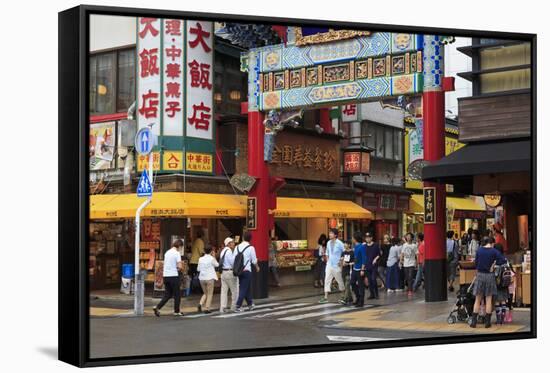 Chinatown, Yokohama, Honshu Island, Japan, Asia-Richard Cummins-Framed Stretched Canvas