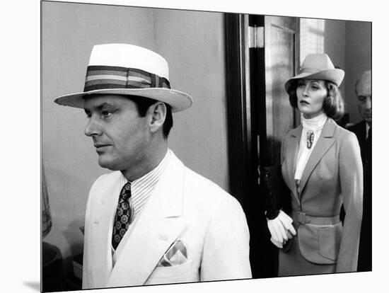 CHINATOXN, 1974 directed by ROMAN POLANSKI Jack Nicholson and Faye Dunaway (b/w photo)-null-Mounted Photo