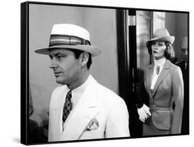 CHINATOXN, 1974 directed by ROMAN POLANSKI Jack Nicholson and Faye Dunaway (b/w photo)-null-Framed Stretched Canvas