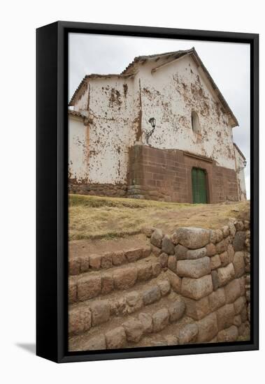 Chinchero, Peru Catholic Church Built on Inca Foundation-Merrill Images-Framed Stretched Canvas