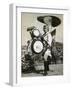 Chindonya-Hiromeya, a Japanese Sandwich Man-null-Framed Photographic Print