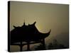 Chineese Pavillon During Sunset, China-Ryan Ross-Stretched Canvas