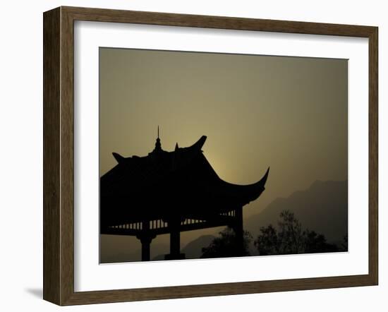 Chineese Pavillon During Sunset, China-Ryan Ross-Framed Photographic Print