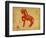 Chinese 2014 For Year Of Horse Design, Words Mean Happy New Year-kenny001-Framed Art Print