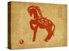 Chinese 2014 For Year Of Horse Design, Words Mean Happy New Year-kenny001-Stretched Canvas