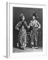 Chinese Actors, circa 1870-John Thomson-Framed Giclee Print