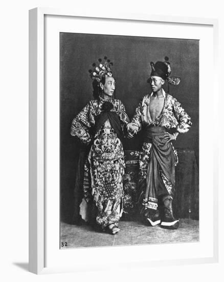 Chinese Actors, circa 1870-John Thomson-Framed Giclee Print