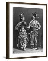 Chinese Actors, circa 1870-John Thomson-Framed Giclee Print