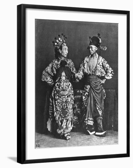 Chinese Actors, circa 1870-John Thomson-Framed Giclee Print