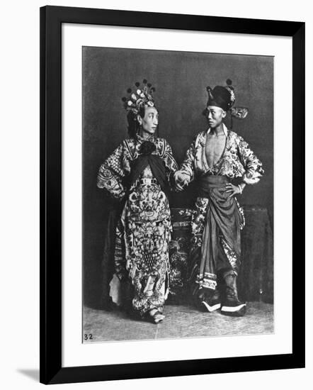 Chinese Actors, circa 1870-John Thomson-Framed Giclee Print