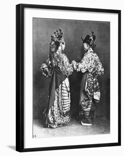 Chinese Actors from Behind, circa 1870-John Thomson-Framed Giclee Print