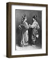 Chinese Actors from Behind, circa 1870-John Thomson-Framed Giclee Print