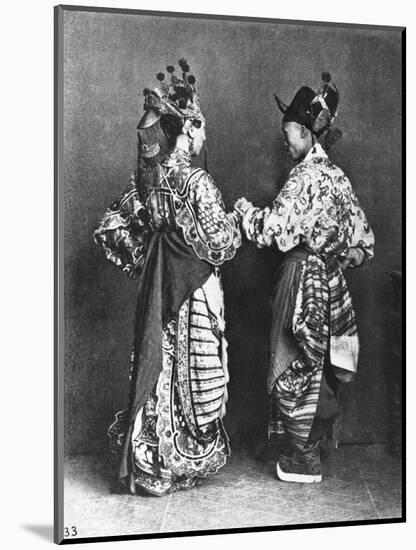 Chinese Actors from Behind, circa 1870-John Thomson-Mounted Giclee Print