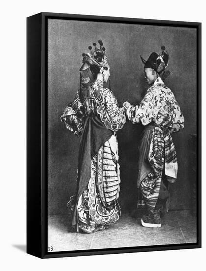 Chinese Actors from Behind, circa 1870-John Thomson-Framed Stretched Canvas