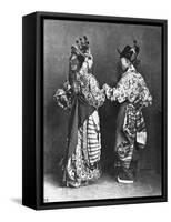 Chinese Actors from Behind, circa 1870-John Thomson-Framed Stretched Canvas