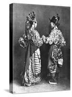 Chinese Actors from Behind, circa 1870-John Thomson-Stretched Canvas