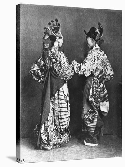 Chinese Actors from Behind, circa 1870-John Thomson-Stretched Canvas