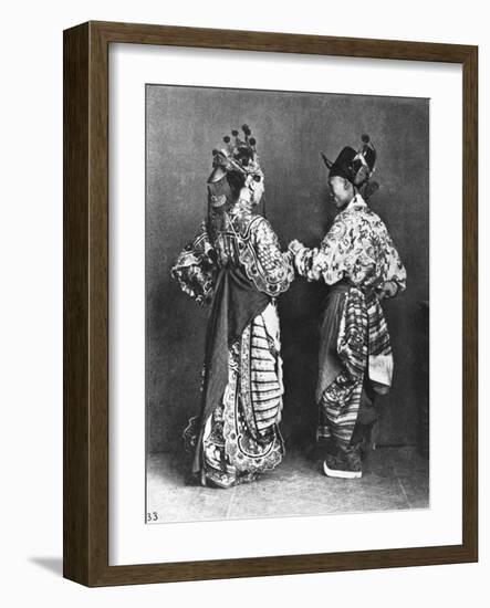 Chinese Actors from Behind, circa 1870-John Thomson-Framed Giclee Print