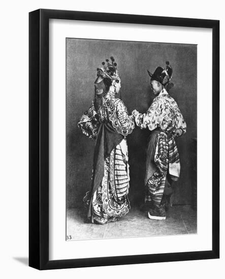 Chinese Actors from Behind, circa 1870-John Thomson-Framed Giclee Print