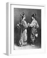 Chinese Actors from Behind, circa 1870-John Thomson-Framed Giclee Print