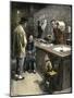 Chinese-American Pharmacist Weighing Medicines in a Chinatown Drugstore, San Francisco, 1890s-null-Mounted Giclee Print