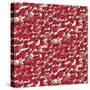 Chinese Animals Red-Sharon Turner-Stretched Canvas