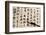 Chinese Antique Calligraphic Text on Beige Paper with Brush-Sophy Ru-Framed Photographic Print