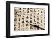Chinese Antique Calligraphic Text on Beige Paper with Brush-Sophy Ru-Framed Photographic Print