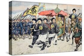 Chinese Army in Manchuria (Oct 1904) Russo-Japanese War-null-Stretched Canvas