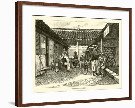 Chinese Barbers-null-Framed Giclee Print