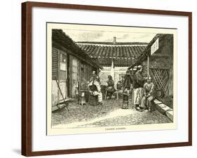 Chinese Barbers-null-Framed Giclee Print