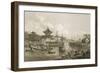 Chinese Barges of the Embassy Passing Through a Sluice of the Grand Canal-William Alexander-Framed Giclee Print