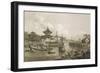 Chinese Barges of the Embassy Passing Through a Sluice of the Grand Canal-William Alexander-Framed Giclee Print