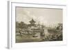 Chinese Barges of the Embassy Passing Through a Sluice of the Grand Canal-William Alexander-Framed Giclee Print