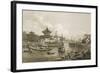 Chinese Barges of the Embassy Passing Through a Sluice of the Grand Canal-William Alexander-Framed Giclee Print