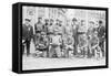 Chinese Baseball Team from Hawaii in Team Portrait-null-Framed Stretched Canvas