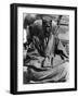 Chinese Begging Monk-null-Framed Photographic Print