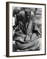 Chinese Begging Monk-null-Framed Photographic Print