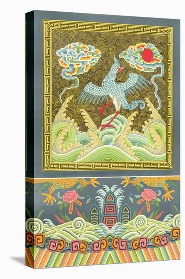 Chinese Bird Design-Racinet-Stretched Canvas