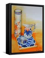 Chinese Bowl and Tile,1999-Joan Thewsey-Framed Stretched Canvas