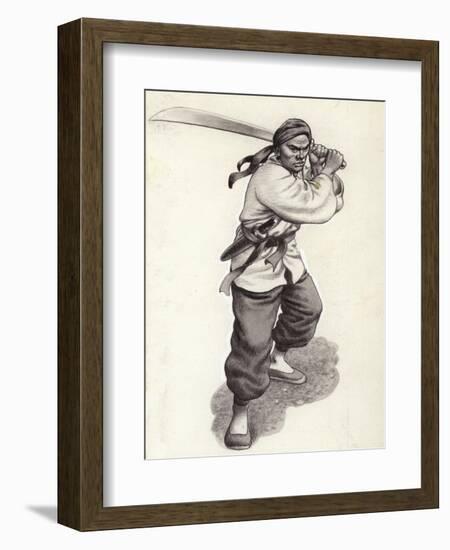 Chinese Boxer Warrior-Pat Nicolle-Framed Giclee Print