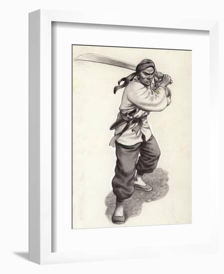 Chinese Boxer Warrior-Pat Nicolle-Framed Giclee Print