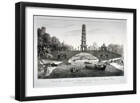 Chinese Bridge and Pagoda, St James's Park, Westminster, London, 1814-null-Framed Giclee Print