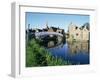 Chinese Bridge on Great Ouse River, Godmanchester Huntingdon, Cambridgeshire, England-David Hughes-Framed Photographic Print