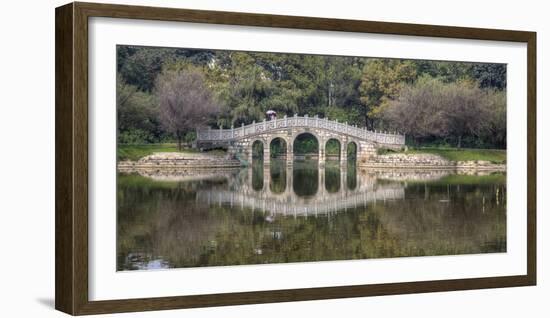 Chinese Bridge over Green Lake in Kunming, China-Darrell Gulin-Framed Photographic Print