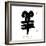 Chinese Calligraphy for Year of the Goat 2015,Chinese Seal Goat.-kenny001-Framed Photographic Print