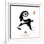 Chinese Calligraphy for Year of the Goat 2015,Seal Mean Good Bless for New Year-kenny001-Framed Photographic Print