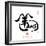 Chinese Calligraphy for Year of the Goat 2015,Seal Mean Happy New Year-kenny001-Framed Photographic Print