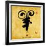 Chinese Calligraphy Mean Year of the Goat 2015,Translation: Good Bless for New Year-kenny001-Framed Photographic Print