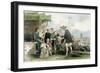 Chinese Cat Merchants, from "China in a Series of Views" by George Newenham Wright 1843-Thomas Allom-Framed Giclee Print